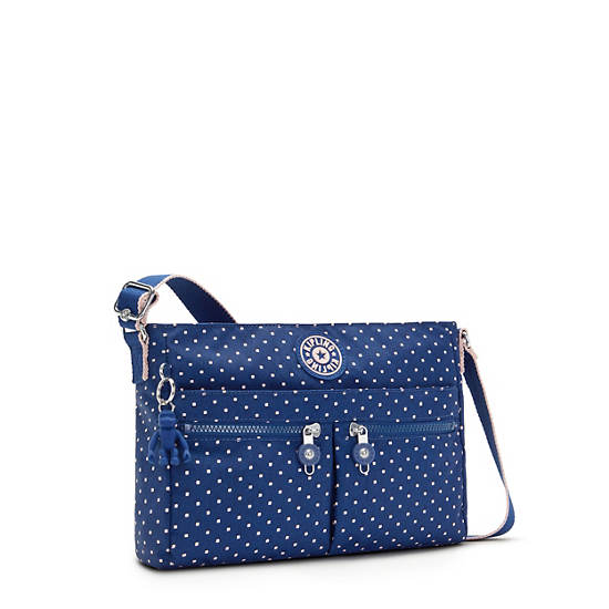 Kipling New Angie Printed Çapraz Askılı Çanta Mavi | TR 2015AH